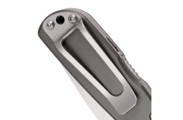 Image of SOG Specialty Knives &amp; Tools Twitch II Folding Knife, 2.65in, AUS-8 Blade, Drop Point, Grey, Anodized Aluminum 6061-T6 Handle, Tan, SOG-TWI8-CP