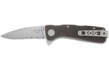 Image of SOG Twitch XL Knife w/ PS Fold 3.25in. Steel Blade and Alum. Handle, Satin Finish, Graphite TWI920-CP