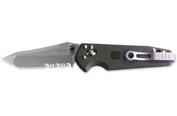 Image of SOG X-Ray Vision Mini Knife w/ PS Fold 3in. VG-10 Steel Blade and GRN Handle, Bead Blasted Finish, Black MXV72-CP