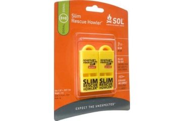 Image of SOL Slim Rescue Howler Whistle - Pack of 2 0140-0010