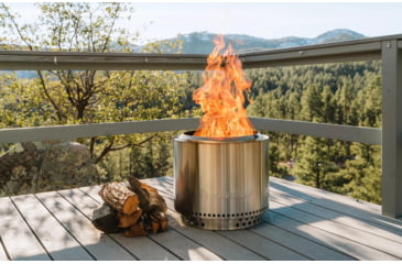Image of Solo Stove Bonfire and Stand 2.0, Stainless Steel, Medium, SSBON-SD-2.0