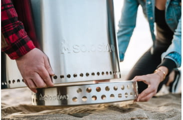 Image of Solo Stove Bonfire and Stand 2.0, Stainless Steel, Medium, SSBON-SD-2.0