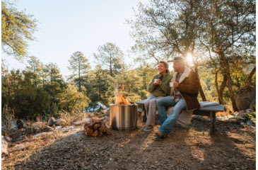 Image of Solo Stove Bonfire and Stand 2.0, Stainless Steel, Medium, SSBON-SD-2.0