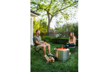 Image of Solo Stove Yukon Fire Pit And Stand, Stainless Steel, SSYUK-SD-27-2.0 