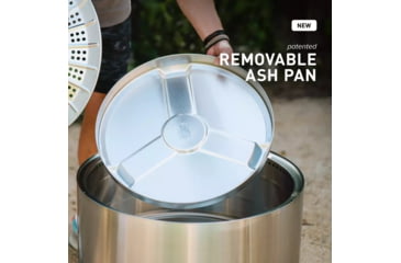 Image of Solo Stove Yukon Fire Pit And Stand, Stainless Steel, SSYUK-SD-27-2.0 