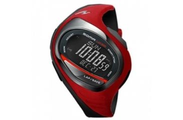 Image of Soma Dwj00-0007 Running 300 Watch, Black Face, Red Polyurethane Band SOMDWJ00-0007