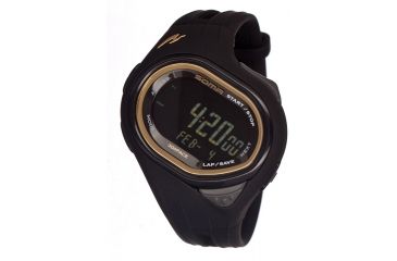 Image of Soma Dwj22-0001 Running 300 Watch, Black Face, Black Polyurethane Band SOMDWJ22-0001