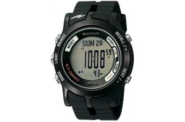 Image of Soma Dwj81-0002 Alti-compass Watch, Grey Face, Black Polyurethane Band SOMDWJ81-0002