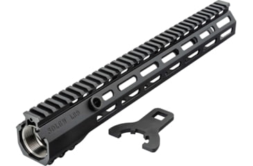 Image of Sons of Liberty Gun Works L89 Drive Lock Rail M-LOK, 13.75in, w/ Built in Steel QD Sockets and Titanium Barrel Nut, Black, L89-13.75