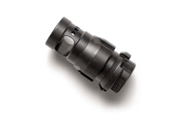 Image of EDEMO Sons of Liberty Gun Works Single Chamber NOX Muzzle Device, 9mm/5.56, 1/2x28, Black, NOXSC-556, EDEMO1