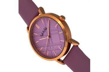 Image of Sophie And Freda Budapest Leather-Band Watch, Pink, One Size, SAFSF5005