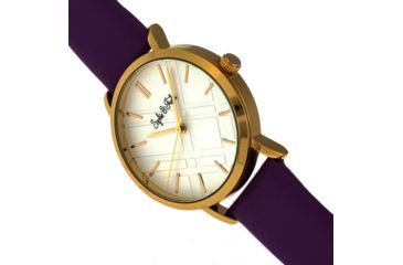 Image of Sophie And Freda Budapest Leather Band Watches - Women's, Purple, One Size, SAFSF5003