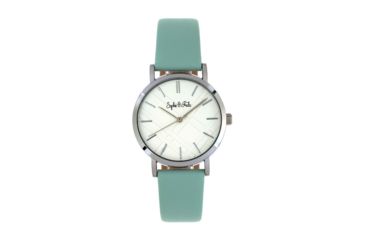 Image of Sophie And Freda Budapest Leather-Band Watch, Teal, One Size, SAFSF5001