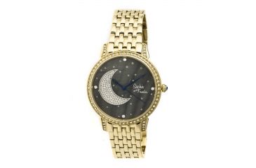 Image of Sophie And Freda Moon And Stars Ladies Watch, Gold SAFSF2402