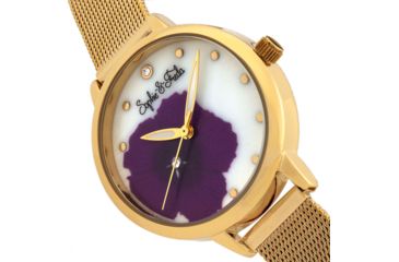 Image of Sophie And Freda Raleigh Mother-Of-Pearl Bracelet Watch w/Swarovski Crystals, Purple, One Size, SAFSF5704