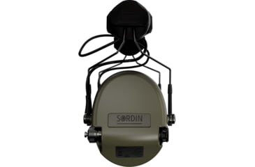 Image of Sordin Supreme MIL AUX Headset, ARC, Green Cups, 530449