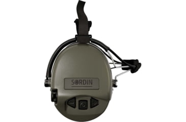 Image of Sordin Supreme MIL AUX Headset, Green Cups, 530445