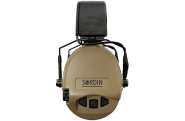 Image of Sordin Supreme MIL AUX Headset, Slim Headband, Beige Cups, 500782