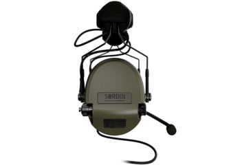 Image of Sordin Supreme MIL CC Headset, ARC, Green Cups, 510986
