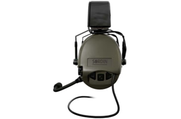 Image of Sordin Supreme MIL CC Headset, Slim, Green Cups, 500776