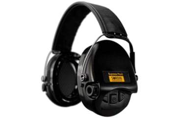 Image of Sordin Supreme PRO-X LED Headset, Leather Headband, Black Cups, 510382