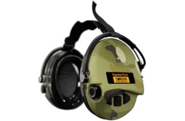 Image of Sordin Supreme PRO-X Neckband Headset, Gel, Camo Cups, 750787