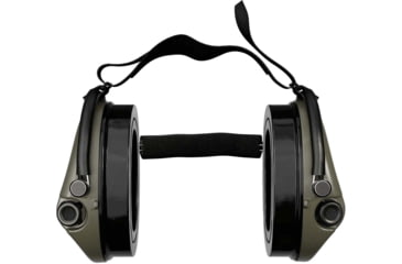 Image of Sordin Supreme PRO-X Neckband Headset, Gel, Green Cups, 500417