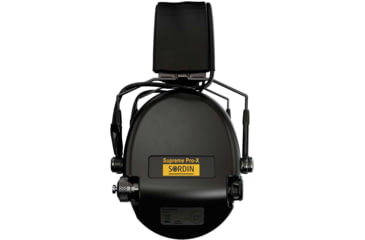 Image of Sordin Supreme PRO-X Slim Headset, Leather Headband, Black Cups, 520474