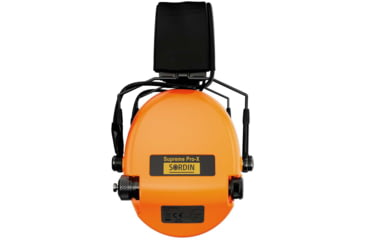 Image of Sordin Supreme PRO-X Slim Headset, Leather Headband, Orange Cups, 520472