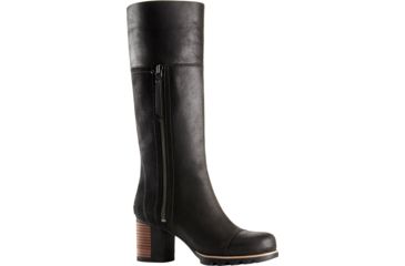 Image of Sorel Addington Tall Casual Boot - Women's-Black/Kettle-Medium-7.5