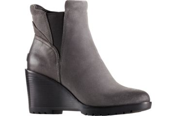 Image of Sorel After Hours Chelsea Suede Casual Boot - Women's-Quarry-Medium-9