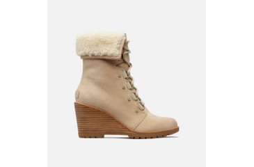 Image of Sorel After Hours Lace Shearling Boot - Womens, Oatmeal, 5, 1808431241-5