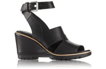Image of Sorel After Hours Sandal Leather, Womens, Black, 9 US, 1787381010-9