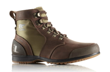 Image of Sorel Ankeny Mid Hiker Ripstop Casual Boot - Men's-Tobacco/Elk-Medium-8.5 US