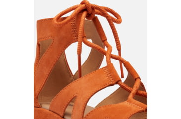 Image of Sorel Cameron Flatform Lace Wedge Sandals Suede - Womens, Desert Sun/Gum 17, 8.5 US, 1999091-806-8.5