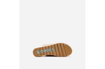 Image of Sorel Cameron Flatform Mule Wedge Sandals Leather- Womens, Honest Beige/Sea Salt, 8 US, 1999151-246-8