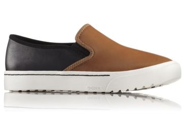 Image of Sorel Campsneak Slip On Leather Casual Boot, Womens, Camel Brown, 6 US, 1787711224-6