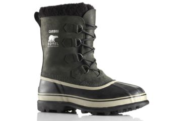 Image of Sorel Caribou Winter Boot - Men's-Black/Tusk-11