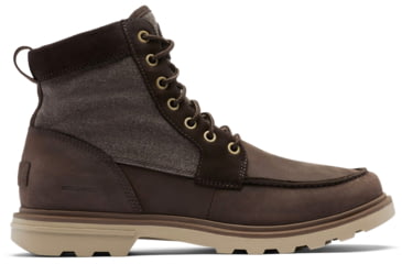Image of Sorel Carson Moc Waterproof Boot - Mens, Blackened Brown, Khaki II, 13, 2009711-205-13