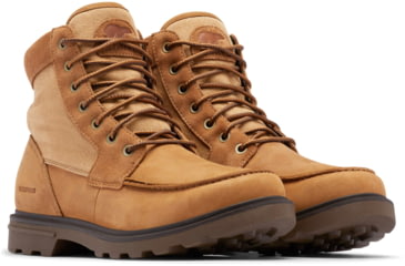 Image of Sorel Carson Moc Waterproof Boot - Mens, Camel Brown, Umber, 9, 2009711-224-9