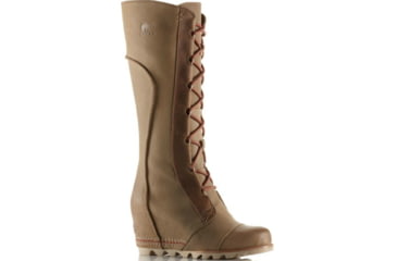 Image of Sorel Cate The Great Wedge Casual Boot - Women's -Crouton/Sanguine-Medium-7