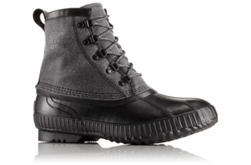 Image of Sorel Cheyanne II Short CVS Rain Boot, Mens, Black/Black, 7.5 US, 1750261010-7.5