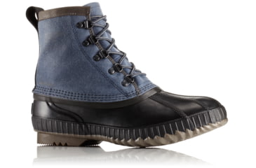 Image of Sorel Cheyanne II Short CVS Rain Boot, Mens, Collegiate Navy/Quarry, 9 US, 1750261464-9