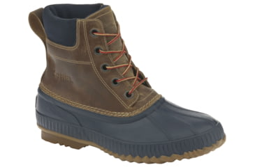 Image of Sorel Cheyanne Lace Full Grain Leather Winter Boot - Men's-Curry/Total Eclipse-8 US