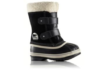 Image of Sorel Childrens 1964 Pac Strap Boot, Black, 12, 1638011010-12