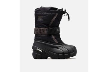 Image of Sorel Childrens Flurry Boot, Black, City Gre, 12.5, 1638082016-12.5