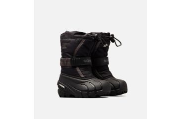 Image of Sorel Childrens Flurry Boot, Black, City Gre, 12.5, 1638082016-12.5