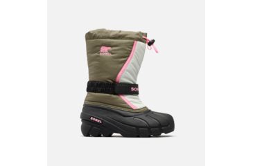 Image of Sorel Childrens Flurry Boot, Hiker Green, Bu, 12, 1638082371-12