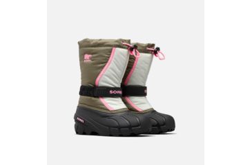 Image of Sorel Childrens Flurry Boot, Hiker Green, Bu, 12, 1638082371-12