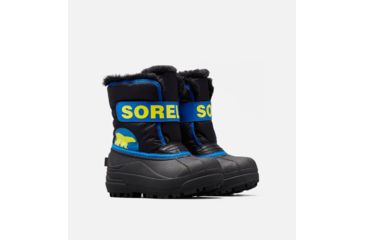Image of Sorel Childrens Snow Commander Winter Boot, Black, Super Bl, 12.5, 1638111011-12.5